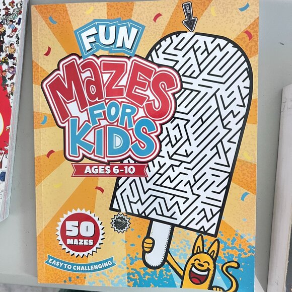 Fun and Relaxation for the Family: 2 Kids Puzzle Books Set and Bathroom Reader - Picture 3 of 4